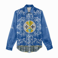 Personalized Italy Calabria Women Casual Shirt Baroque Motif