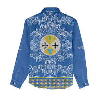 Personalized Italy Calabria Women Casual Shirt Baroque Motif