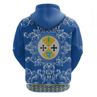 Personalized Italy Calabria Zip Hoodie Baroque Motif