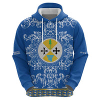 Personalized Italy Calabria Zip Hoodie Baroque Motif
