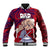 Fathers Day Polynesian Islands American Samoa Baseball Jacket Dad Ou Te Alofa Ia Te Oe Tama - Polynesian Flowers Tribal LT9 - Wonder Print Shop