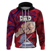 Fathers Day Polynesian Islands American Samoa Hoodie Dad Ou Te Alofa Ia Te Oe Tama - Polynesian Flowers Tribal - Wonder Print Shop