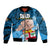 Personalised Fathers Day Polynesian Islands Fiji Bomber Jacket Dad Au Lomani Iko - Polynesian Flowers Tribal LT9 - Wonder Print Shop