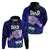 Fathers Day Polynesian Islands Samoa Hoodie Dad Ou Te Alofa Ia Te Oe Tama - Blue Polynesian Flowers Tribal - Wonder Print Shop