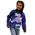 Fathers Day Polynesian Islands Samoa Kid Hoodie Dad Ou Te Alofa Ia Te Oe Tama - Blue Polynesian Flowers Tribal - Wonder Print Shop