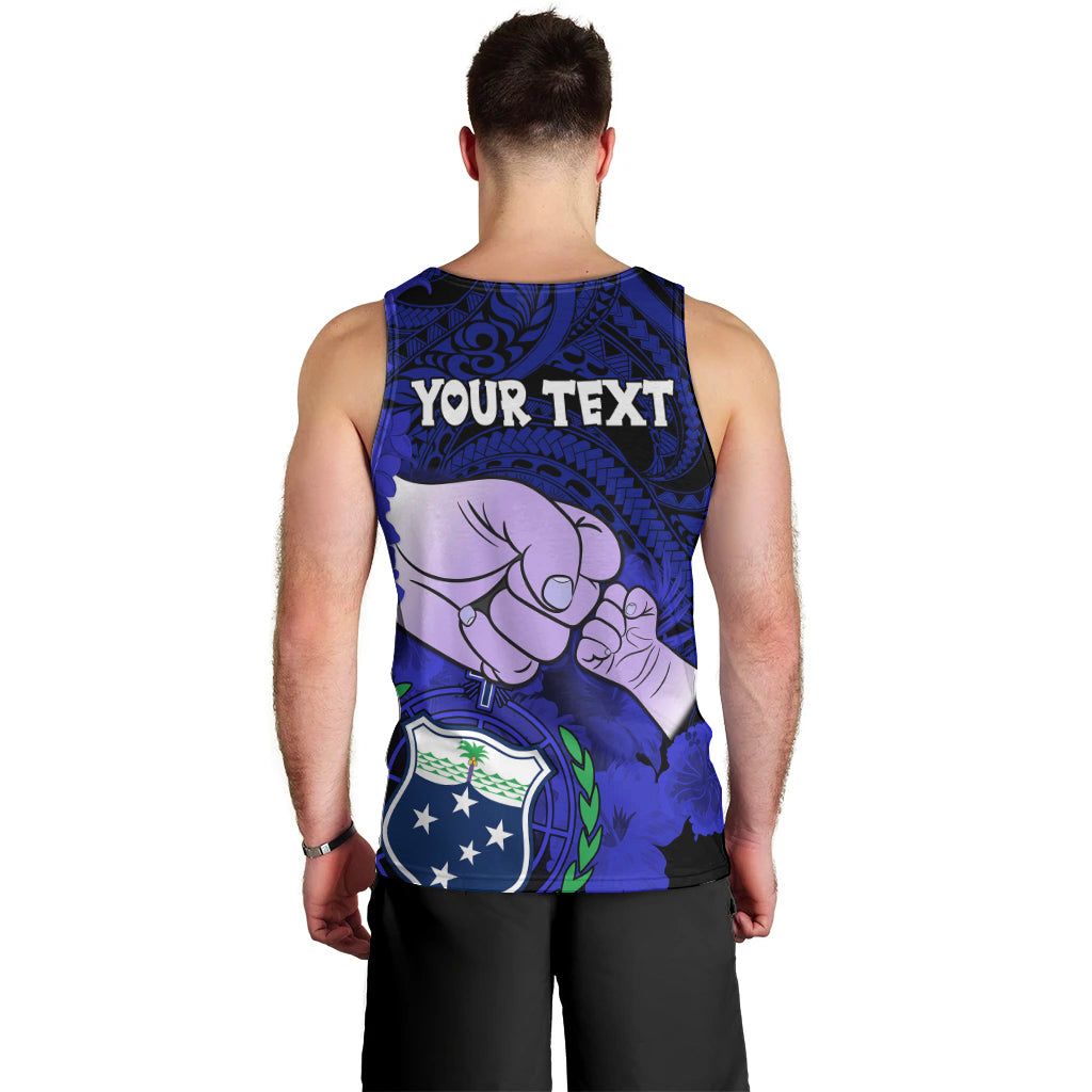 personalised-dads-day-samoa-men-tank-top-dad-ou-te-alofa-ia-te-oe-tama-blue-polynesian-flowers-tribal