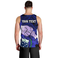 personalised-fathers-day-polynesian-islands-samoa-men-tank-top-dad-ou-te-alofa-ia-te-oe-tama-blue-polynesian-flowers-tribal