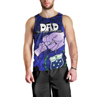 personalised-dads-day-samoa-men-tank-top-dad-ou-te-alofa-ia-te-oe-tama-blue-polynesian-flowers-tribal