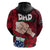 Fathers Day Polynesian Islands Samoa Hoodie Dad Ou Te Alofa Ia Te Oe Tama - Red Polynesian Flowers Tribal - Wonder Print Shop