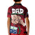 Fathers Day Polynesian Islands Samoa Kid Polo Shirt Dad Ou Te Alofa Ia Te Oe Tama - Red Polynesian Flowers Tribal - Wonder Print Shop