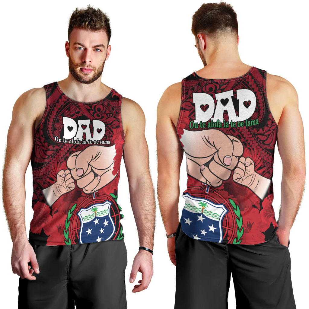 dads-day-samoa-men-tank-top-dad-ou-te-alofa-ia-te-oe-tama-red-polynesian-flowers-tribal