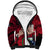 Fathers Day Polynesian Islands Samoa Sherpa Hoodie Dad Ou Te Alofa Ia Te Oe Tama - Red Polynesian Flowers Tribal - Wonder Print Shop
