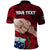 Personalised Fathers Day Polynesian Islands Samoa Polo Shirt Dad Ou Te Alofa Ia Te Oe Tama - Red Polynesian Flowers Tribal - Wonder Print Shop