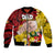 Fathers Day Polynesian Islands Tonga Bomber Jacket Dad Ofa lahi atu - Polynesian Flowers Tribal LT9 - Wonder Print Shop