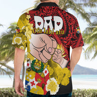 Fathers Day Polynesian Islands Tonga Hawaiian Shirt Dad Ofa lahi atu - Polynesian Flowers Tribal - Wonder Print Shop