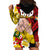 Fathers Day Polynesian Islands Tonga Hoodie Dress Dad Ofa lahi atu - Polynesian Flowers Tribal - Wonder Print Shop