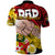 Fathers Day Polynesian Islands Tonga Polo Shirt Dad Ofa lahi atu - Polynesian Flowers Tribal - Wonder Print Shop