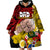 Fathers Day Polynesian Islands Tonga Wearable Blanket Hoodie Dad Ofa lahi atu - Polynesian Flowers Tribal - Wonder Print Shop