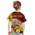 Personalised Fathers Day Polynesian Islands Tonga Kid T Shirt Dad Ofa lahi atu - Polynesian Flowers Tribal - Wonder Print Shop