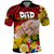Personalised Fathers Day Polynesian Islands Tonga Polo Shirt Dad Ofa lahi atu - Polynesian Flowers Tribal - Wonder Print Shop