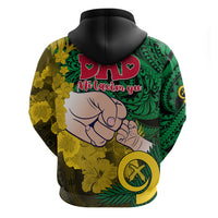 Fathers Day Polynesian Islands Vanuatu Hoodie Dad Mi lavem yu - Polynesian Flowers Tribal - Wonder Print Shop