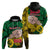 Fathers Day Polynesian Islands Vanuatu Hoodie Dad Mi lavem yu - Polynesian Flowers Tribal - Wonder Print Shop