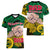 Fathers Day Polynesian Islands Vanuatu Women V Neck T Shirt Dad Mi lavem yu - Polynesian Flowers Tribal - Wonder Print Shop