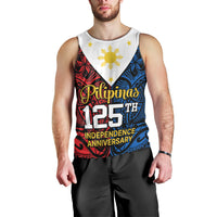 personalised-125th-independence-anniversary-philippines-men-tank-top-polynesian-pilipinas-flag-style-black