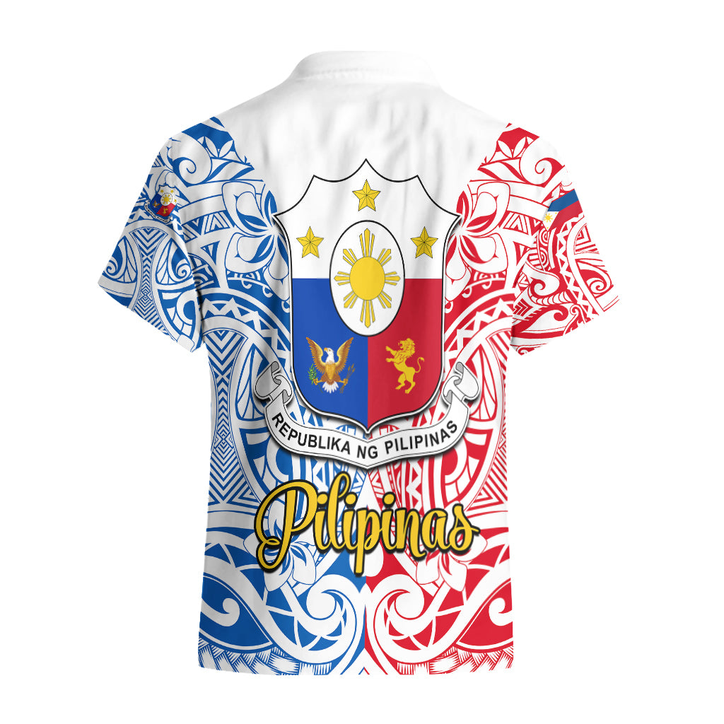 125th Independence Anniversary Philippines Hawaiian Shirt Polynesian Pilipinas Flag Style - White - Wonder Print Shop