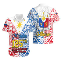 125th Independence Anniversary Philippines Hawaiian Shirt Polynesian Pilipinas Flag Style - White - Wonder Print Shop