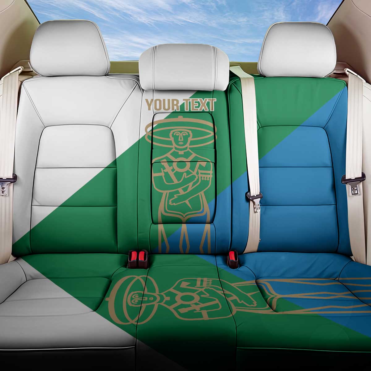 Personalized Italy Abruzzo Back Car Seat Cover Inspiration Flags Style