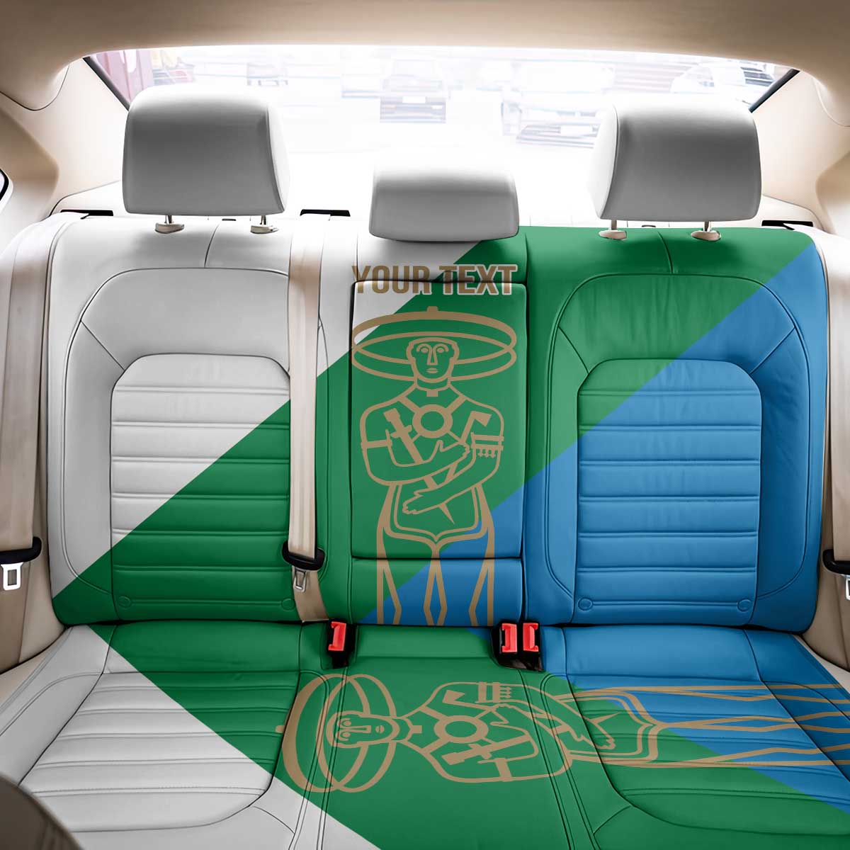 Personalized Italy Abruzzo Back Car Seat Cover Inspiration Flags Style
