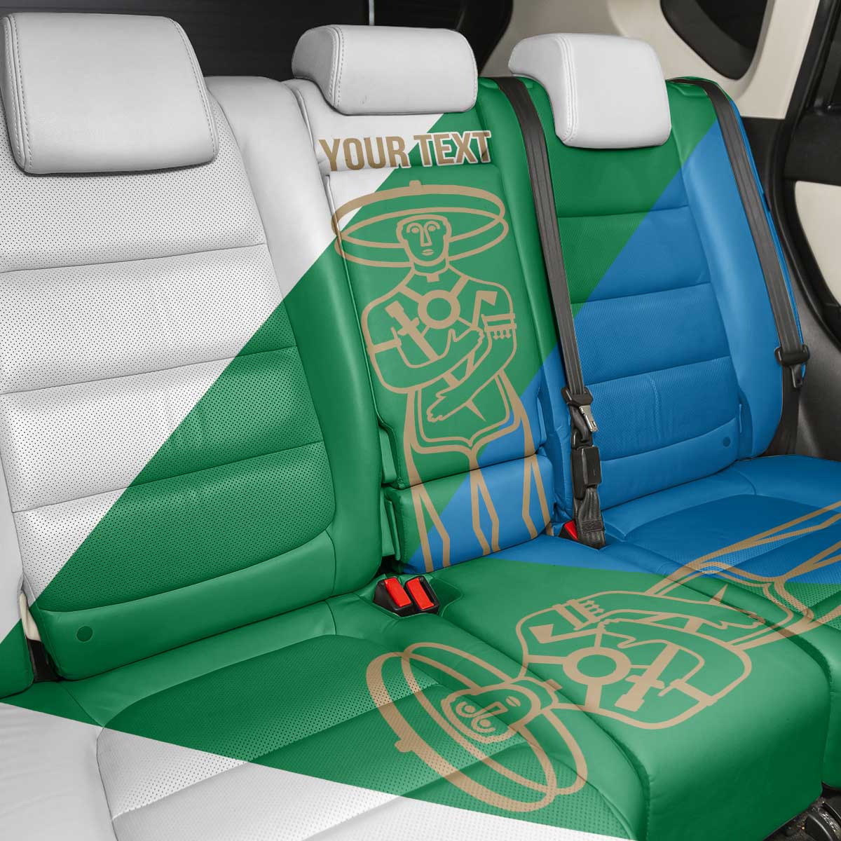 Personalized Italy Abruzzo Back Car Seat Cover Inspiration Flags Style