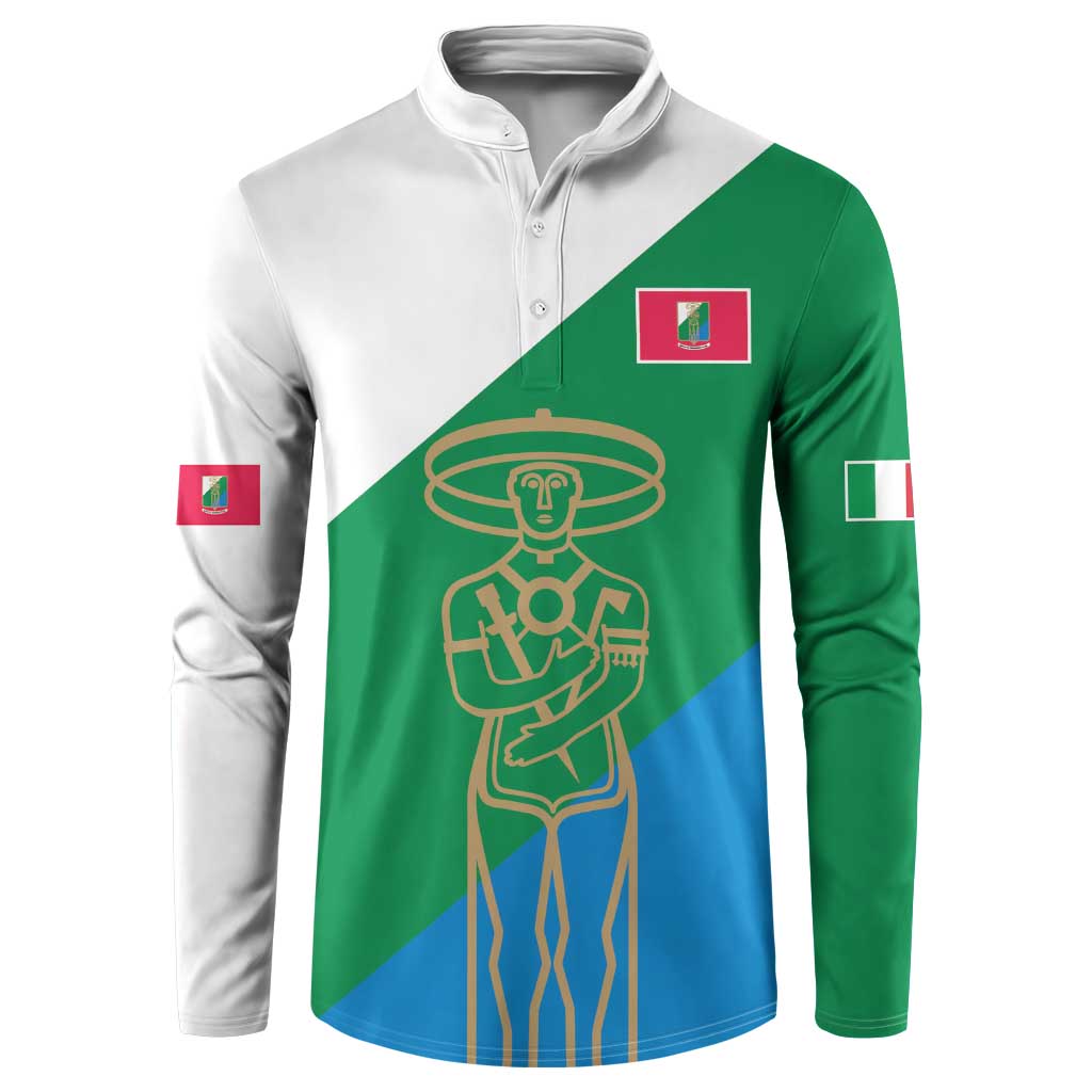 Personalized Italy Abruzzo Button Sweatshirt Inspiration Flags Style