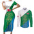 Personalized Italy Abruzzo Couples Matching Short Sleeve Bodycon Dress and Long Sleeve Button Shirt Inspiration Flags Style
