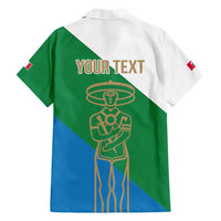 Personalized Italy Abruzzo Family Matching Short Sleeve Bodycon Dress and Hawaiian Shirt Inspiration Flags Style