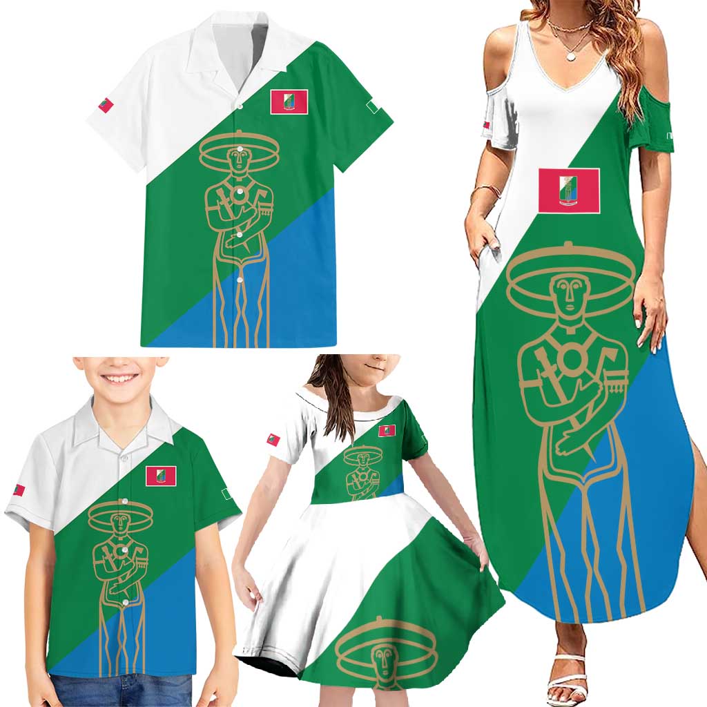 Personalized Italy Abruzzo Family Matching Summer Maxi Dress and Hawaiian Shirt Inspiration Flags Style
