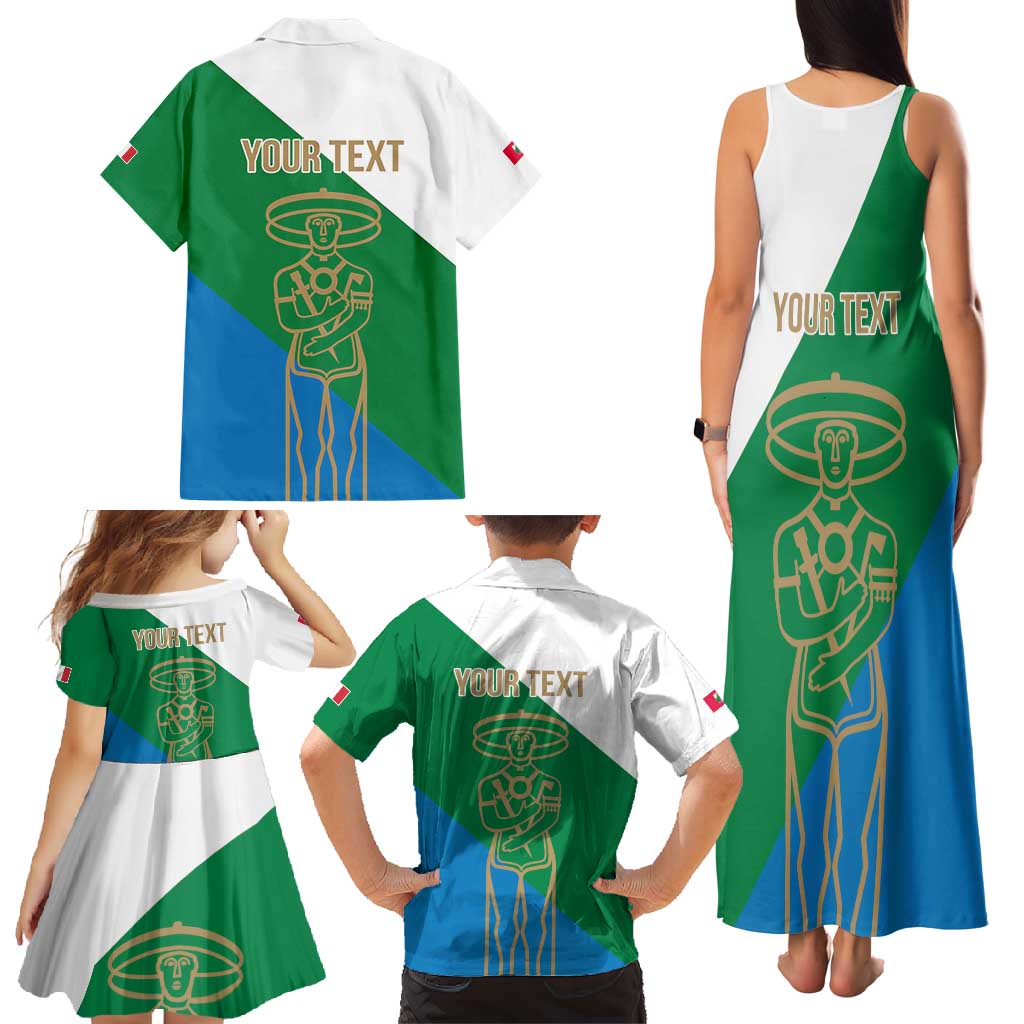Personalized Italy Abruzzo Family Matching Tank Maxi Dress and Hawaiian Shirt Inspiration Flags Style