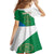 Personalized Italy Abruzzo Kid Short Sleeve Dress Inspiration Flags Style