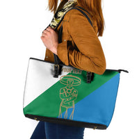 Personalized Italy Abruzzo Leather Tote Bag Inspiration Flags Style