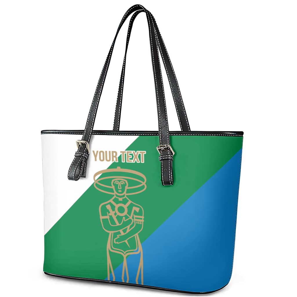 Personalized Italy Abruzzo Leather Tote Bag Inspiration Flags Style