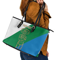Personalized Italy Abruzzo Leather Tote Bag Inspiration Flags Style