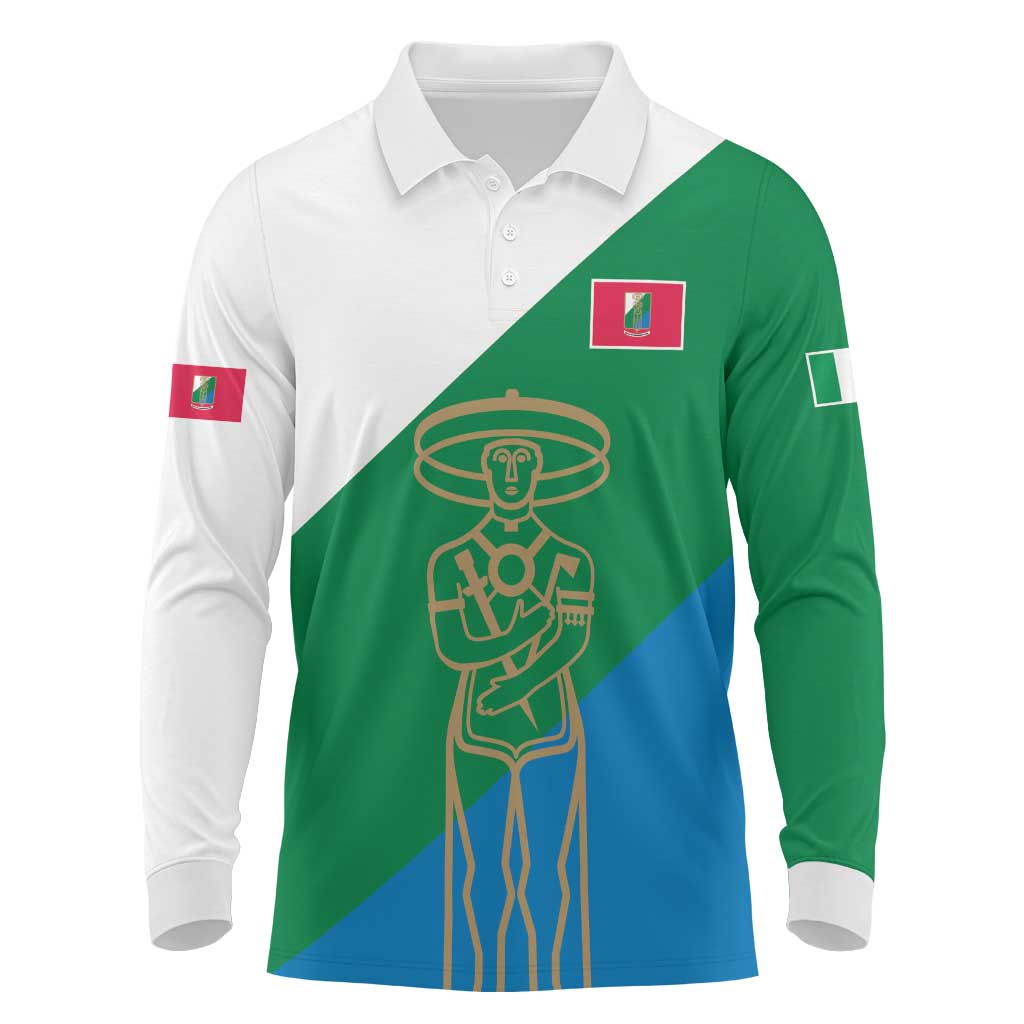 Personalized Italy Abruzzo Long Sleeve Polo Shirt Inspiration Flags Style