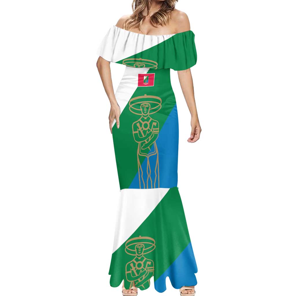 Personalized Italy Abruzzo Mermaid Dress Inspiration Flags Style