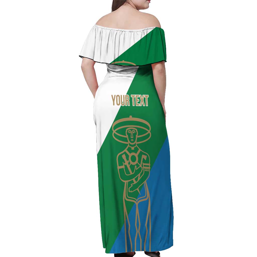 Personalized Italy Abruzzo Off Shoulder Maxi Dress Inspiration Flags Style