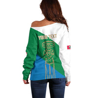 Personalized Italy Abruzzo Off Shoulder Sweater Inspiration Flags Style