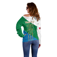 Personalized Italy Abruzzo Off Shoulder Sweater Inspiration Flags Style