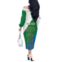 Personalized Italy Abruzzo Off The Shoulder Long Sleeve Dress Inspiration Flags Style