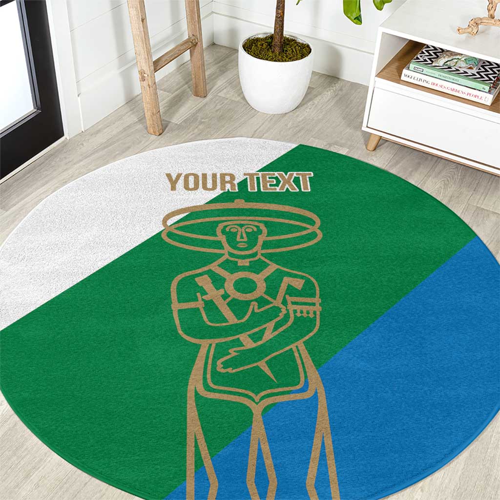 Personalized Italy Abruzzo Round Carpet Inspiration Flags Style
