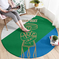 Personalized Italy Abruzzo Round Carpet Inspiration Flags Style